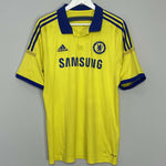 Shop 2014/15 CHELSEA HAZARD #10 AWAY SHIRT (L) ADIDAS, classic football shirts, vintage football shirts & retro soccer jerseys at Cult Kits
