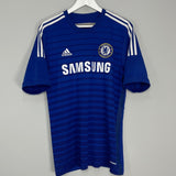 Shop 2014/15 CHELSEA HAZARD #10 HOME SHIRT (M) ADIDAS, classic football shirts, vintage football shirts & retro soccer jerseys at Cult Kits