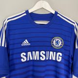Shop 2014/15 CHELSEA HAZARD #10 HOME SHIRT (M) ADIDAS, classic football shirts, vintage football shirts & retro soccer jerseys at Cult Kits