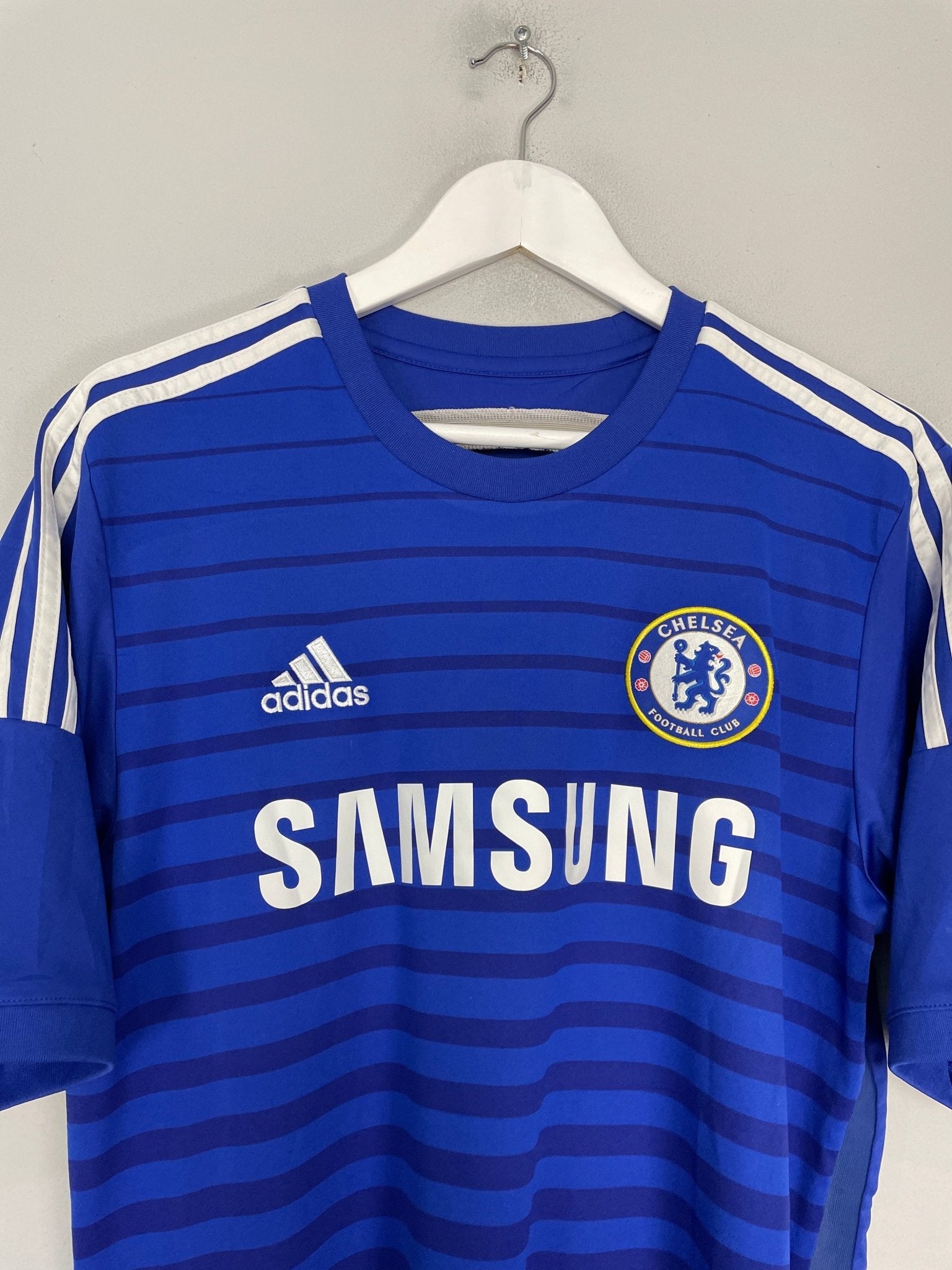 Shop 2014/15 CHELSEA HAZARD #10 HOME SHIRT (M) ADIDAS, classic football shirts, vintage football shirts & retro soccer jerseys at Cult Kits