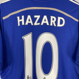 Shop 2014/15 CHELSEA HAZARD #10 HOME SHIRT (M) ADIDAS, classic football shirts, vintage football shirts & retro soccer jerseys at Cult Kits