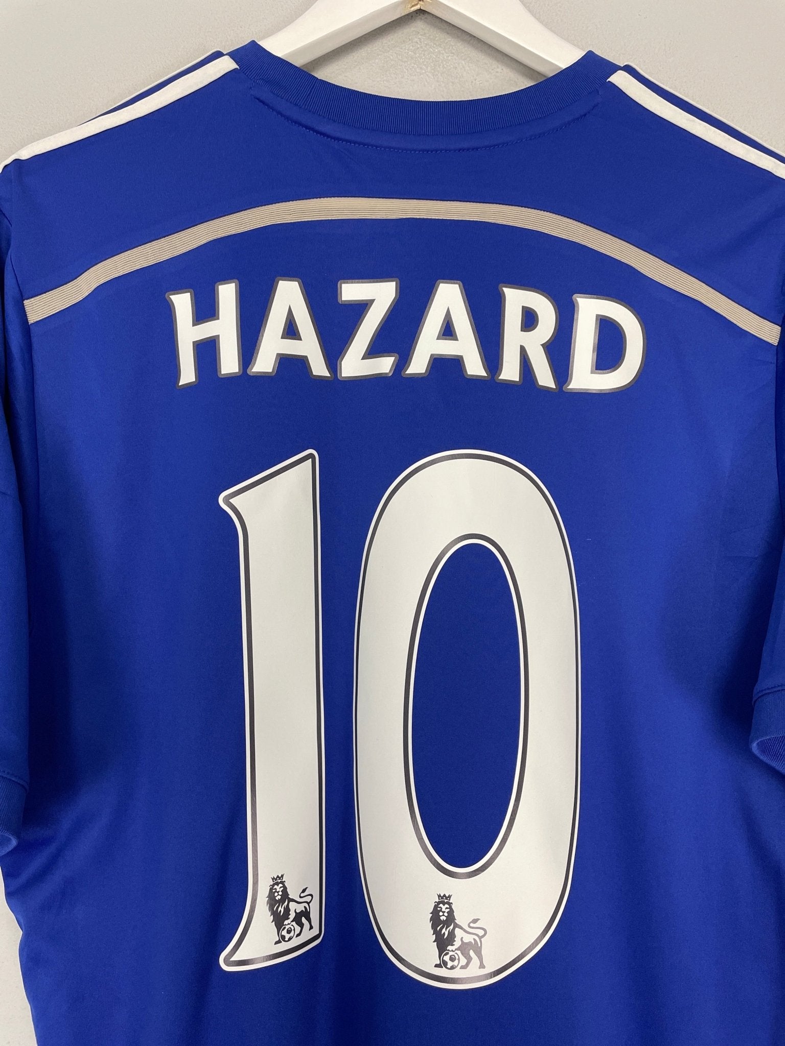 Shop 2014/15 CHELSEA HAZARD #10 HOME SHIRT (M) ADIDAS, classic football shirts, vintage football shirts & retro soccer jerseys at Cult Kits