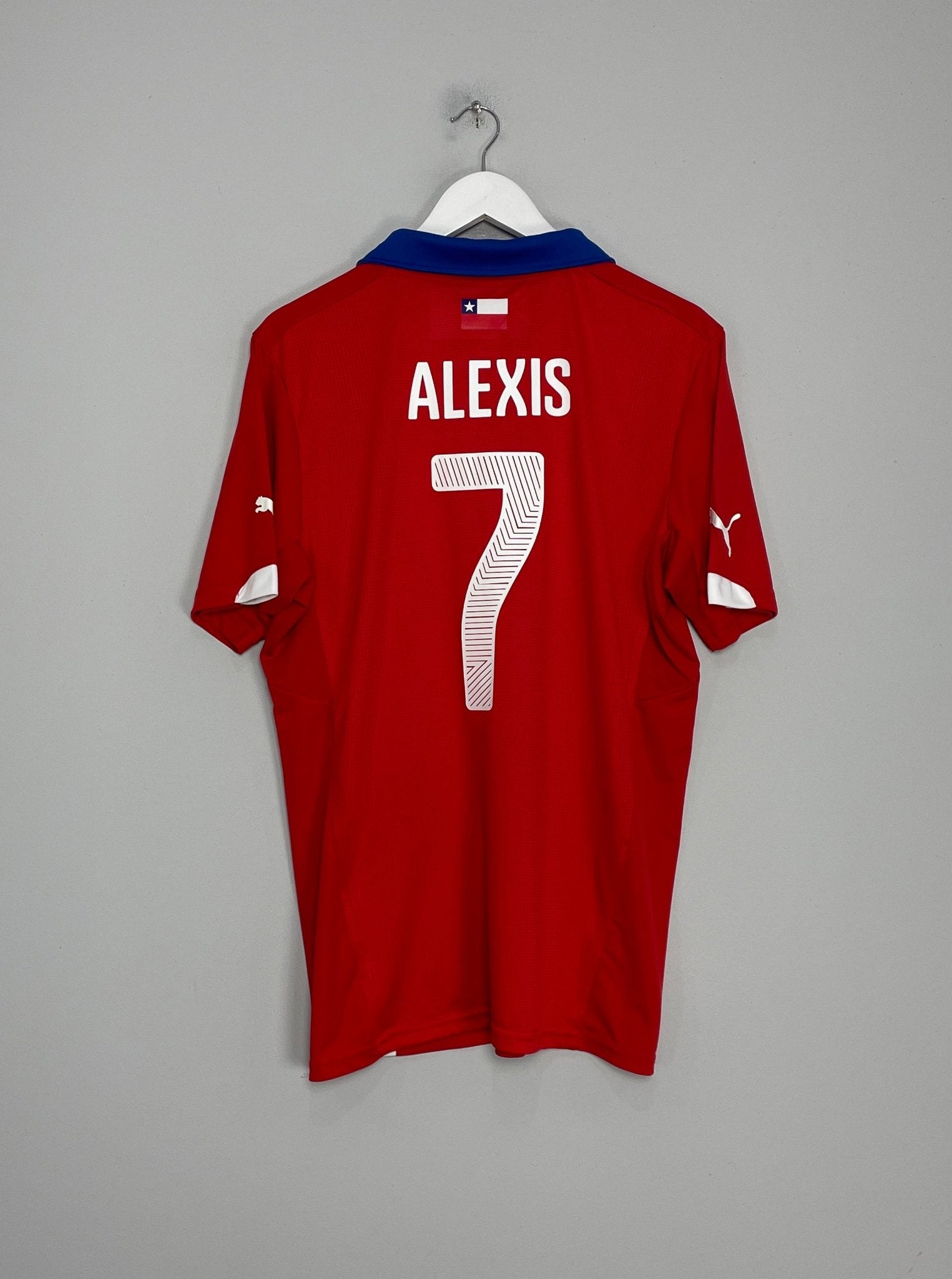 Shop 2014/15 CHILE ALEXIS #7 HOME SHIRT (XL) PUMA, classic football shirts, vintage football shirts & retro soccer jerseys at Cult Kits