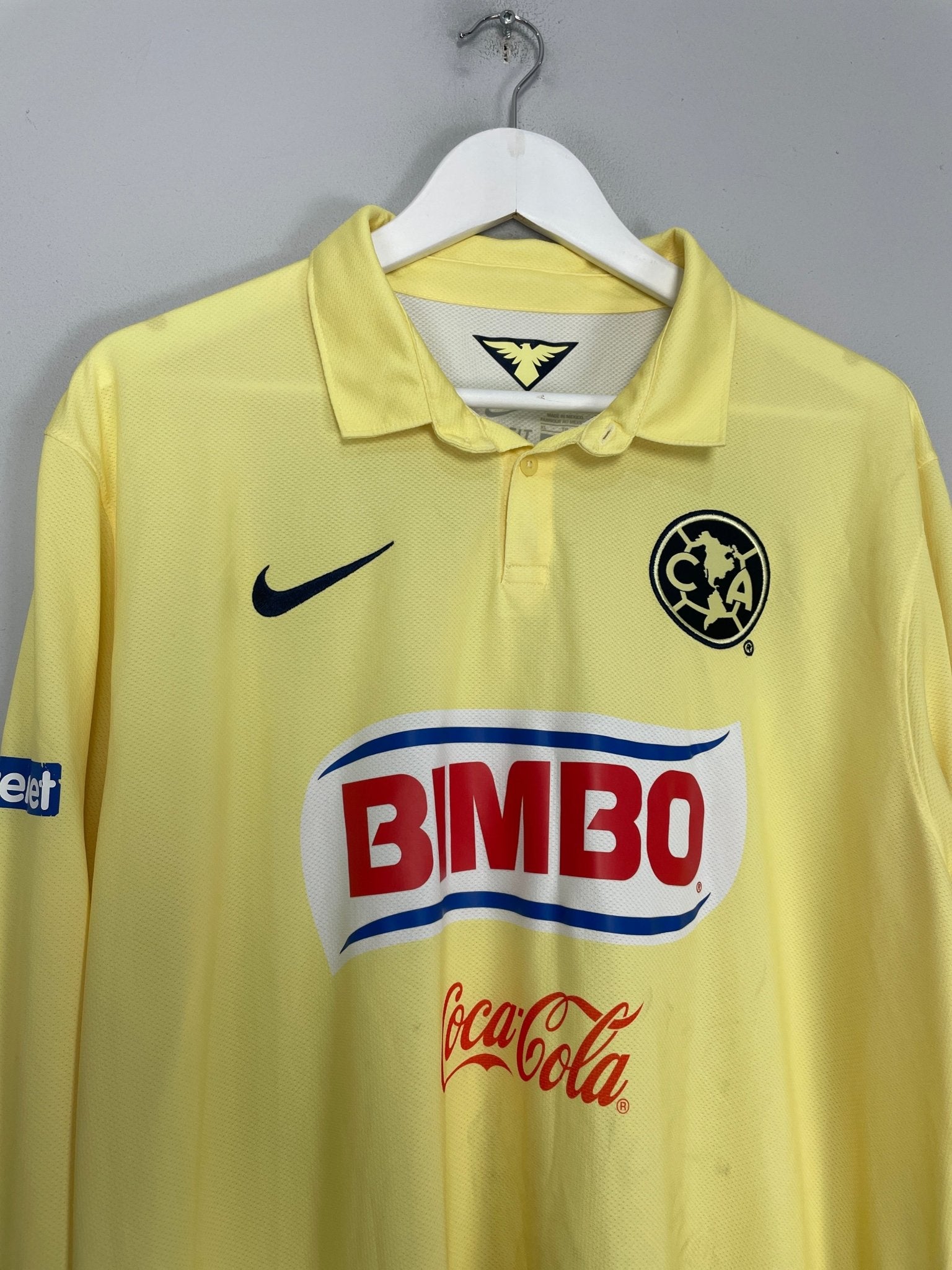 Shop 2014/15 CLUB AMERICA L/S HOME SHIRT (XL) NIKE, classic football shirts, vintage football shirts & retro soccer jerseys at Cult Kits