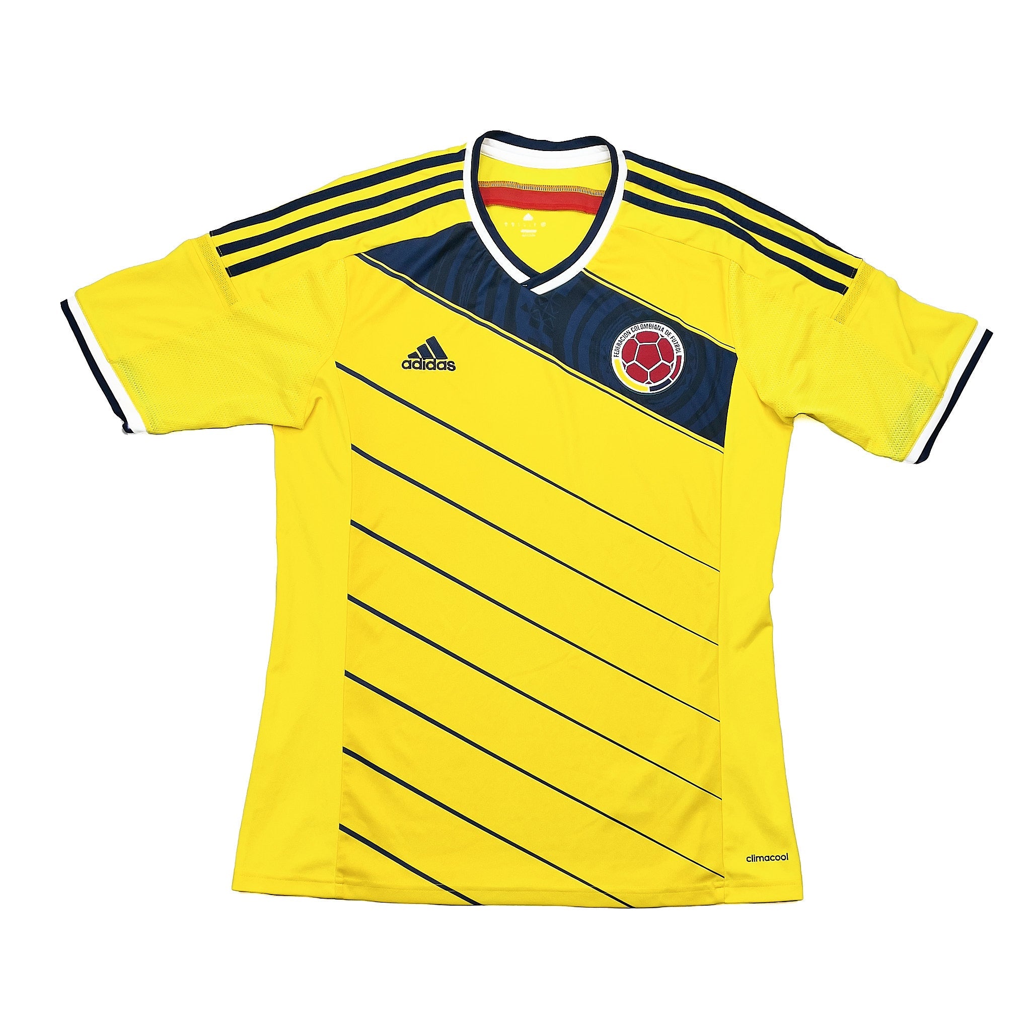 Buy 2014/15 Colombia Home Shirt (M) Adidas ~ Free worldwide shipping ~ Authentic Vintage Football Shirts from Cult Kits