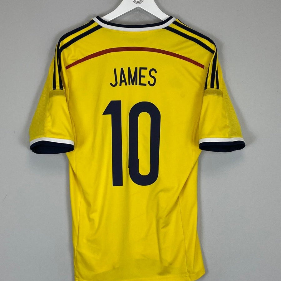 2014/15 COLOMBIA JAMES 10 HOME SHIRT (M) ADIDAS - Cult Kits - Medium - Buy Vintage Football Shirts, Authentic Retro Football Shirts For Sale, Classic Football Shirts & Soccer Jersey
