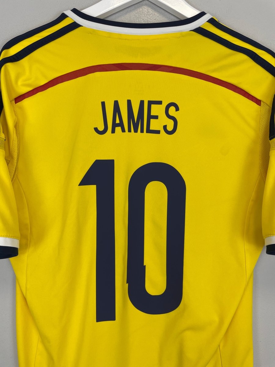 2014/15 COLOMBIA JAMES 10 HOME SHIRT (M) ADIDAS - Cult Kits - Medium - Buy Vintage Football Shirts, Authentic Retro Football Shirts For Sale, Classic Football Shirts & Soccer Jersey