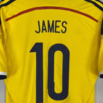 2014/15 COLOMBIA JAMES 10 HOME SHIRT (M) ADIDAS - Cult Kits - Medium - Buy Vintage Football Shirts, Authentic Retro Football Shirts For Sale, Classic Football Shirts & Soccer Jersey