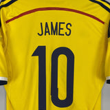 2014/15 COLOMBIA JAMES 10 HOME SHIRT (M) ADIDAS - Cult Kits - Medium - Buy Vintage Football Shirts, Authentic Retro Football Shirts For Sale, Classic Football Shirts & Soccer Jersey