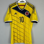 2014/15 COLOMBIA JAMES 10 HOME SHIRT (M) ADIDAS - Cult Kits - Medium - Buy Vintage Football Shirts, Authentic Retro Football Shirts For Sale, Classic Football Shirts & Soccer Jersey