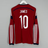 Shop 2014/15 COLOMBIA JAMES #10 L/S AWAY SHIRT (S) ADIDAS, classic football shirts, vintage football shirts & retro soccer jerseys at Cult Kits