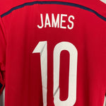 Shop 2014/15 COLOMBIA JAMES #10 L/S AWAY SHIRT (S) ADIDAS, classic football shirts, vintage football shirts & retro soccer jerseys at Cult Kits