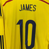 Shop 2014/15 COLOMBIA JAMES #10 L/S HOME SHIRT (M) ADIDAS, classic football shirts, vintage football shirts & retro soccer jerseys at Cult Kits