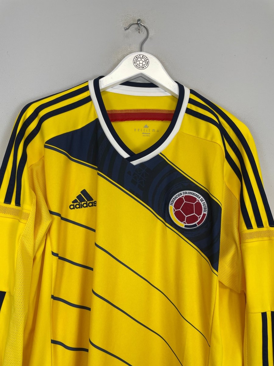2014/15 COLOMBIA L/S HOME SHIRT (XL) ADIDAS - Cult Kits - XL - Buy Vintage Football Shirts, Authentic Retro Football Shirts For Sale, Classic Football Shirts & Soccer Jersey