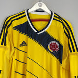 2014/15 COLOMBIA L/S HOME SHIRT (XL) ADIDAS - Cult Kits - XL - Buy Vintage Football Shirts, Authentic Retro Football Shirts For Sale, Classic Football Shirts & Soccer Jersey