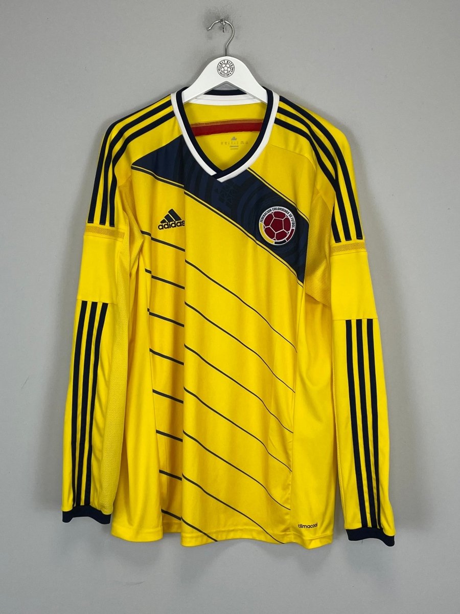 2014/15 COLOMBIA L/S HOME SHIRT (XL) ADIDAS - Cult Kits - XL - Buy Vintage Football Shirts, Authentic Retro Football Shirts For Sale, Classic Football Shirts & Soccer Jersey