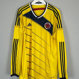2014/15 COLOMBIA L/S HOME SHIRT (XL) ADIDAS - Cult Kits - XL - Buy Vintage Football Shirts, Authentic Retro Football Shirts For Sale, Classic Football Shirts & Soccer Jersey