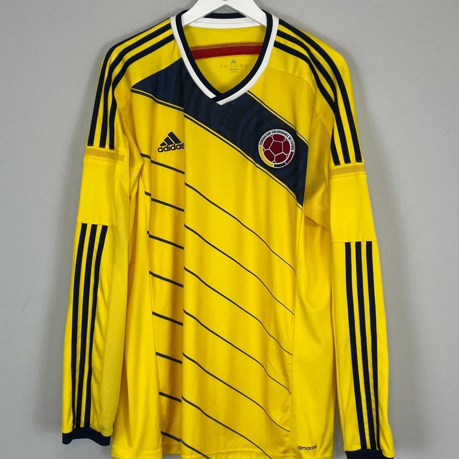 2014/15 COLOMBIA L/S HOME SHIRT (XL) ADIDAS - Cult Kits - XL - Buy Vintage Football Shirts, Authentic Retro Football Shirts For Sale, Classic Football Shirts & Soccer Jersey