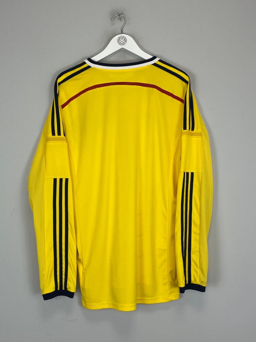 2014/15 COLOMBIA L/S HOME SHIRT (XL) ADIDAS - Cult Kits - XL - Buy Vintage Football Shirts, Authentic Retro Football Shirts For Sale, Classic Football Shirts & Soccer Jersey