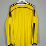 2014/15 COLOMBIA L/S HOME SHIRT (XL) ADIDAS - Cult Kits - XL - Buy Vintage Football Shirts, Authentic Retro Football Shirts For Sale, Classic Football Shirts & Soccer Jersey