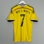Shop 2014/15 COLOMBIA WAKA WAKA #7 HOME SHIRT (M) ADIDAS, classic football shirts, vintage football shirts & retro soccer jerseys at Cult Kits