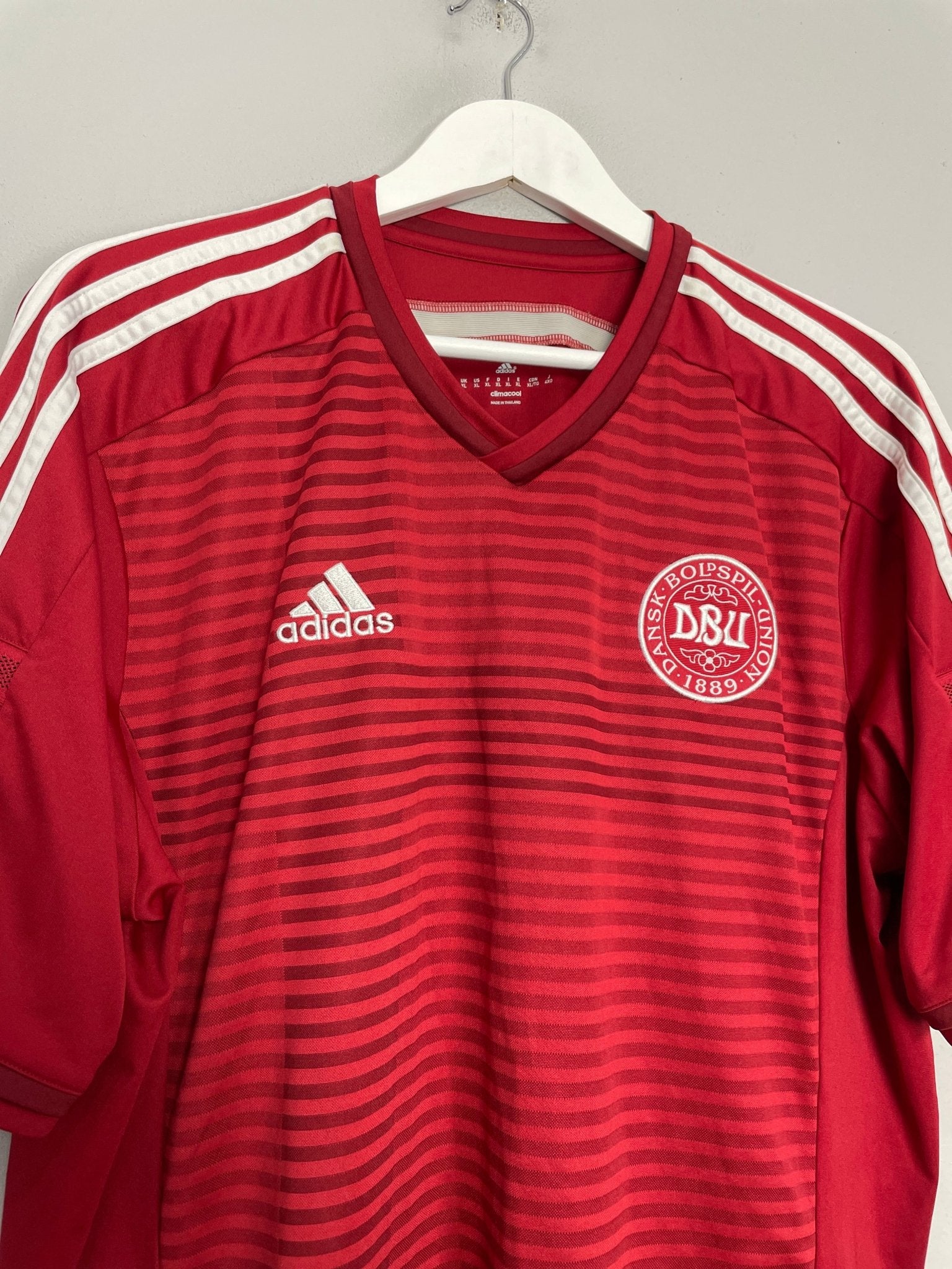 Shop 2014/15 DENMARK HOME SHIRT (XL) ADIDAS, classic football shirts, vintage football shirts & retro soccer jerseys at Cult Kits