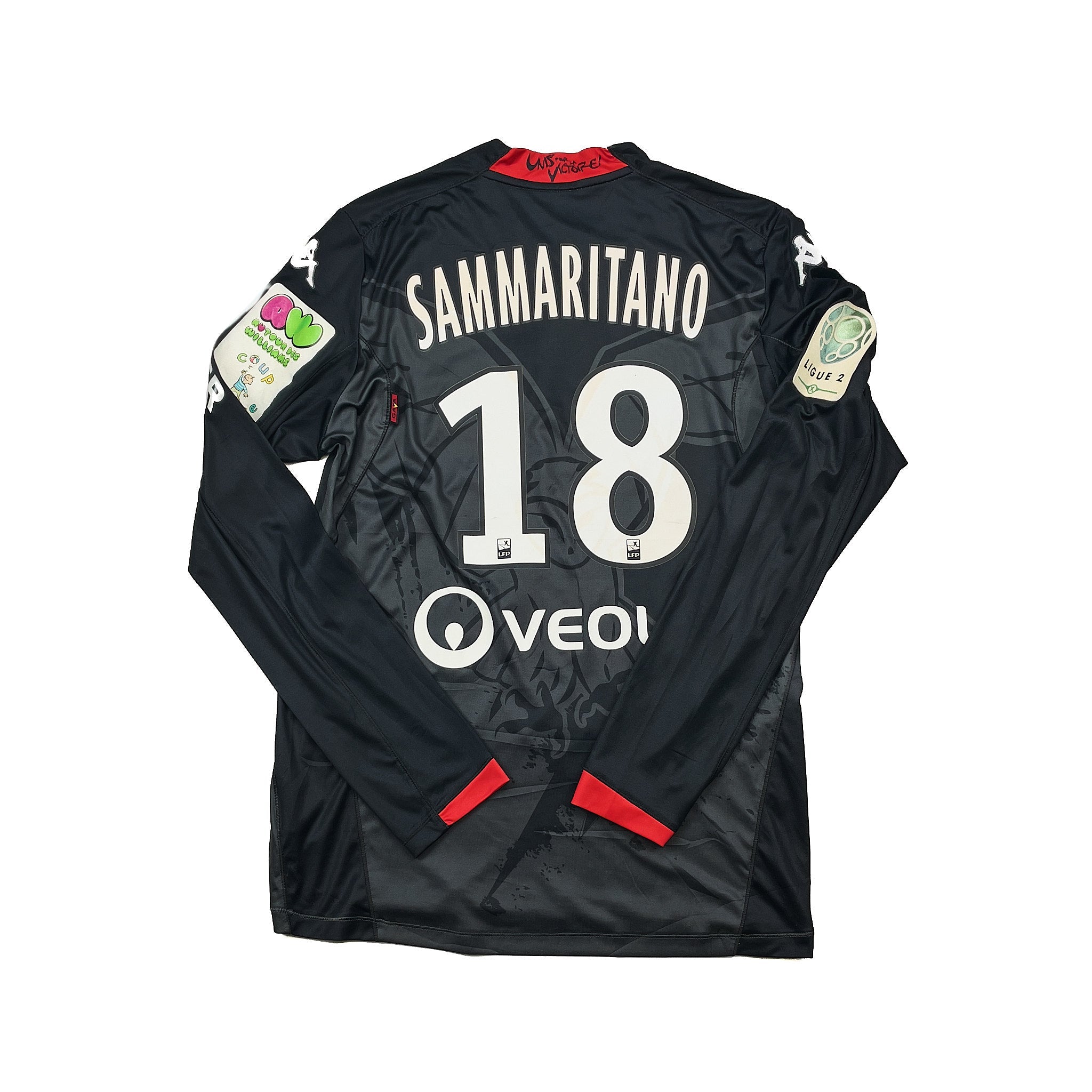 Buy 2014/15 Dijon Sammaritano 18 L/S *Match Issue* Third Shirt (M) Kappa ~ Free worldwide shipping available ~ Authentic Vintage Football Shirts from Cult Kits