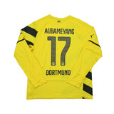 Buy 2014/15 Dortmund Aubameyang 17 L/S Home Shirt (XL) Puma ~ Free worldwide shipping available ~ Authentic Vintage Football Shirts from Cult Kits