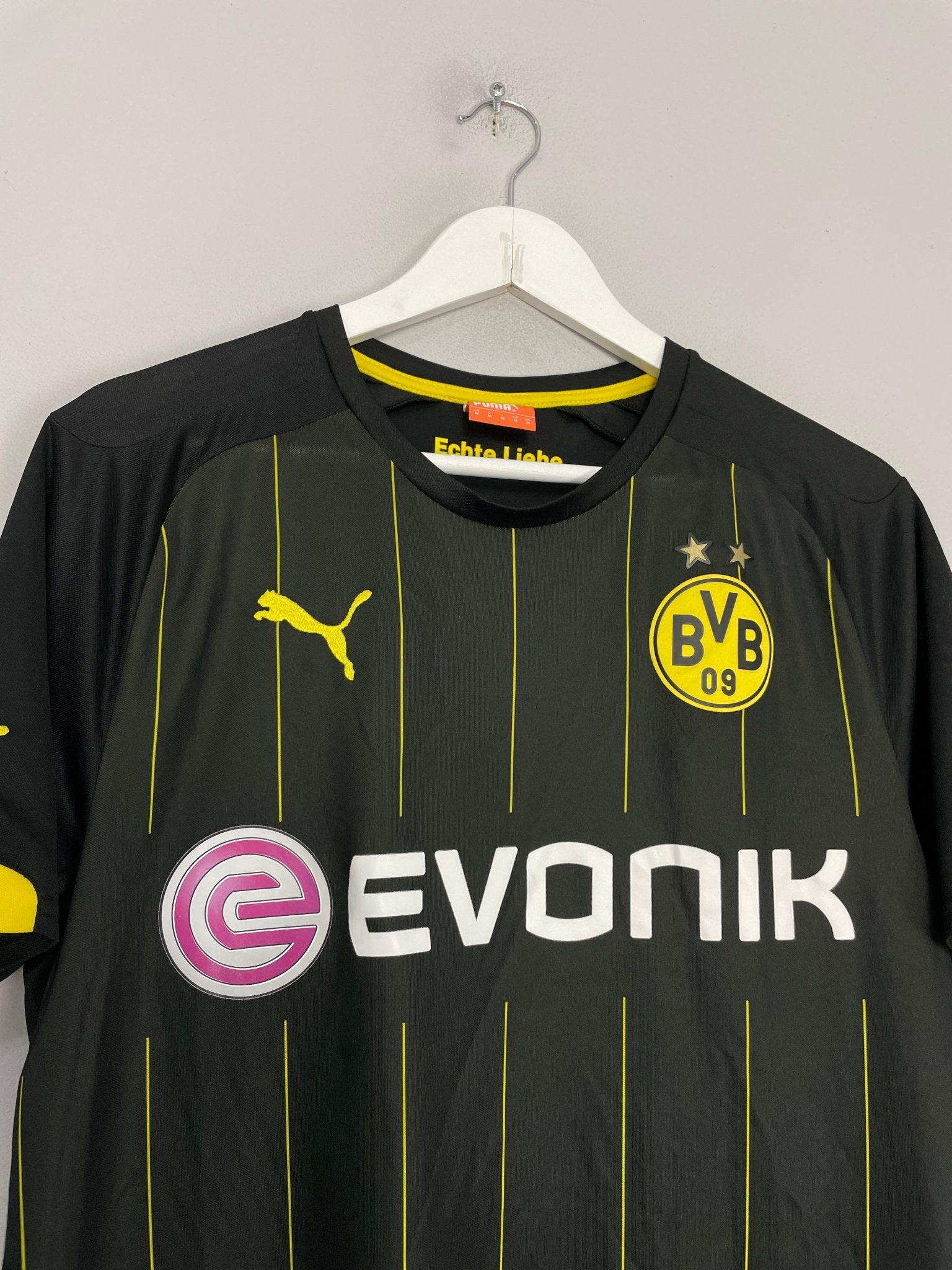 Shop 2014/15 DORTMUND AWAY SHIRT (M) PUMA, classic football shirts, vintage football shirts & retro soccer jerseys at Cult Kits