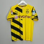 Shop 2014/15 DORTMUND DURM #37 HOME SHIRT (M) PUMA, classic football shirts, vintage football shirts & retro soccer jerseys at Cult Kits