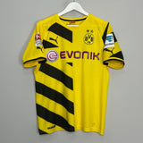 Shop 2014/15 DORTMUND DURM #37 HOME SHIRT (M) PUMA, classic football shirts, vintage football shirts & retro soccer jerseys at Cult Kits