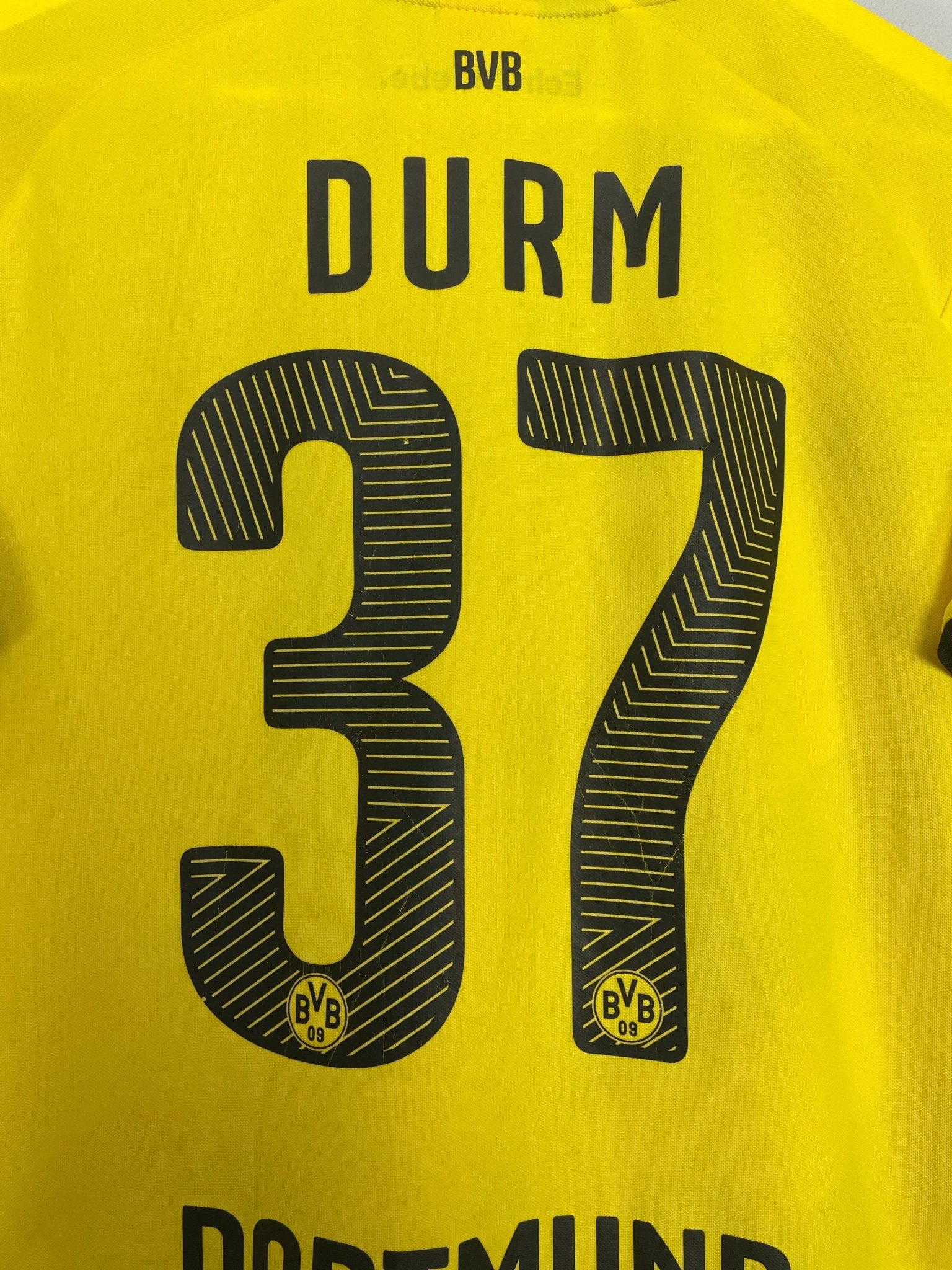 Shop 2014/15 DORTMUND DURM #37 HOME SHIRT (M) PUMA, classic football shirts, vintage football shirts & retro soccer jerseys at Cult Kits