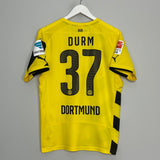 Shop 2014/15 DORTMUND DURM #37 HOME SHIRT (M) PUMA, classic football shirts, vintage football shirts & retro soccer jerseys at Cult Kits