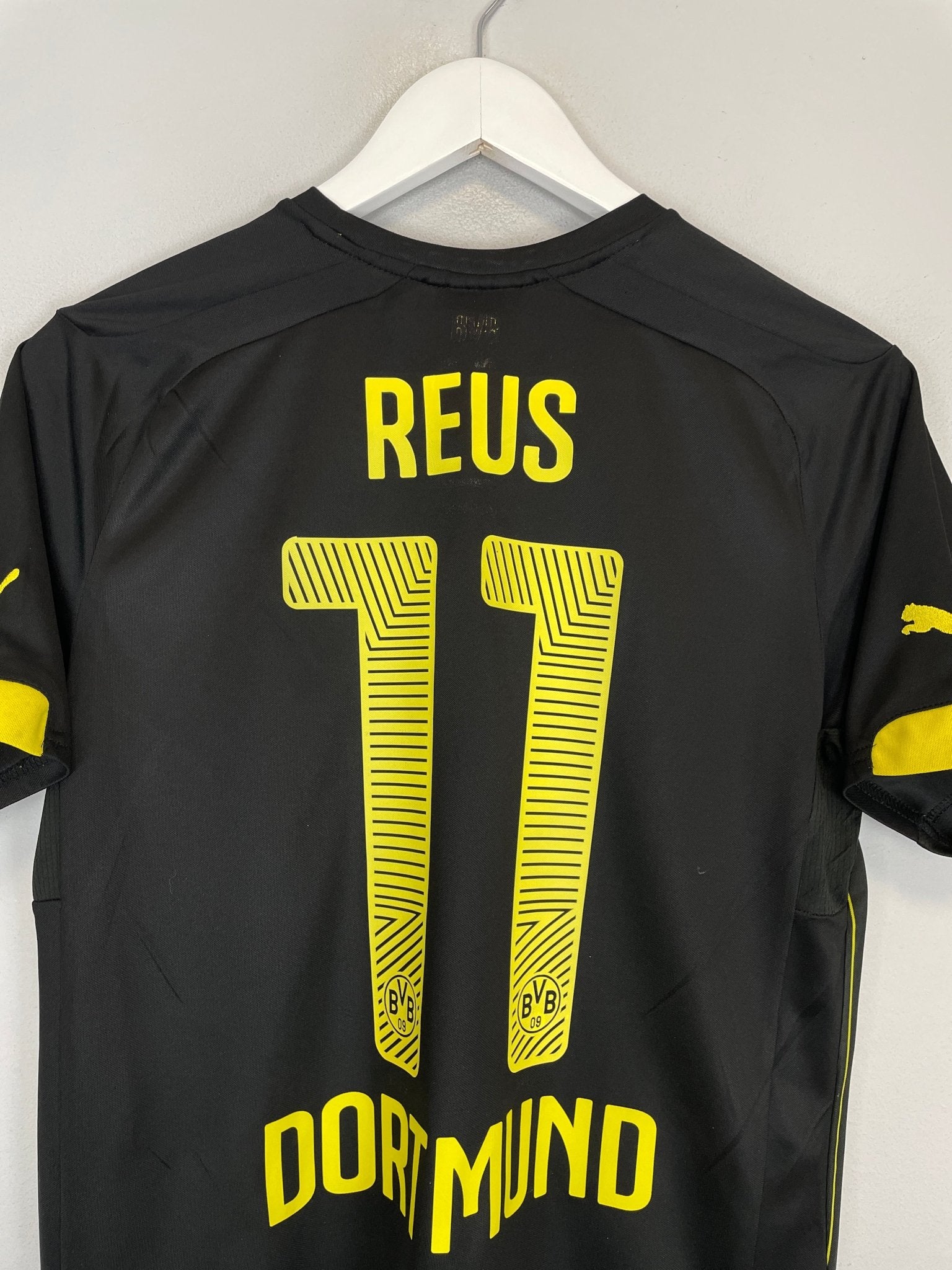 Shop 2014/15 DORTMUND REUS #11 AWAY SHIRT (S) PUMA, classic football shirts, vintage football shirts & retro soccer jerseys at Cult Kits