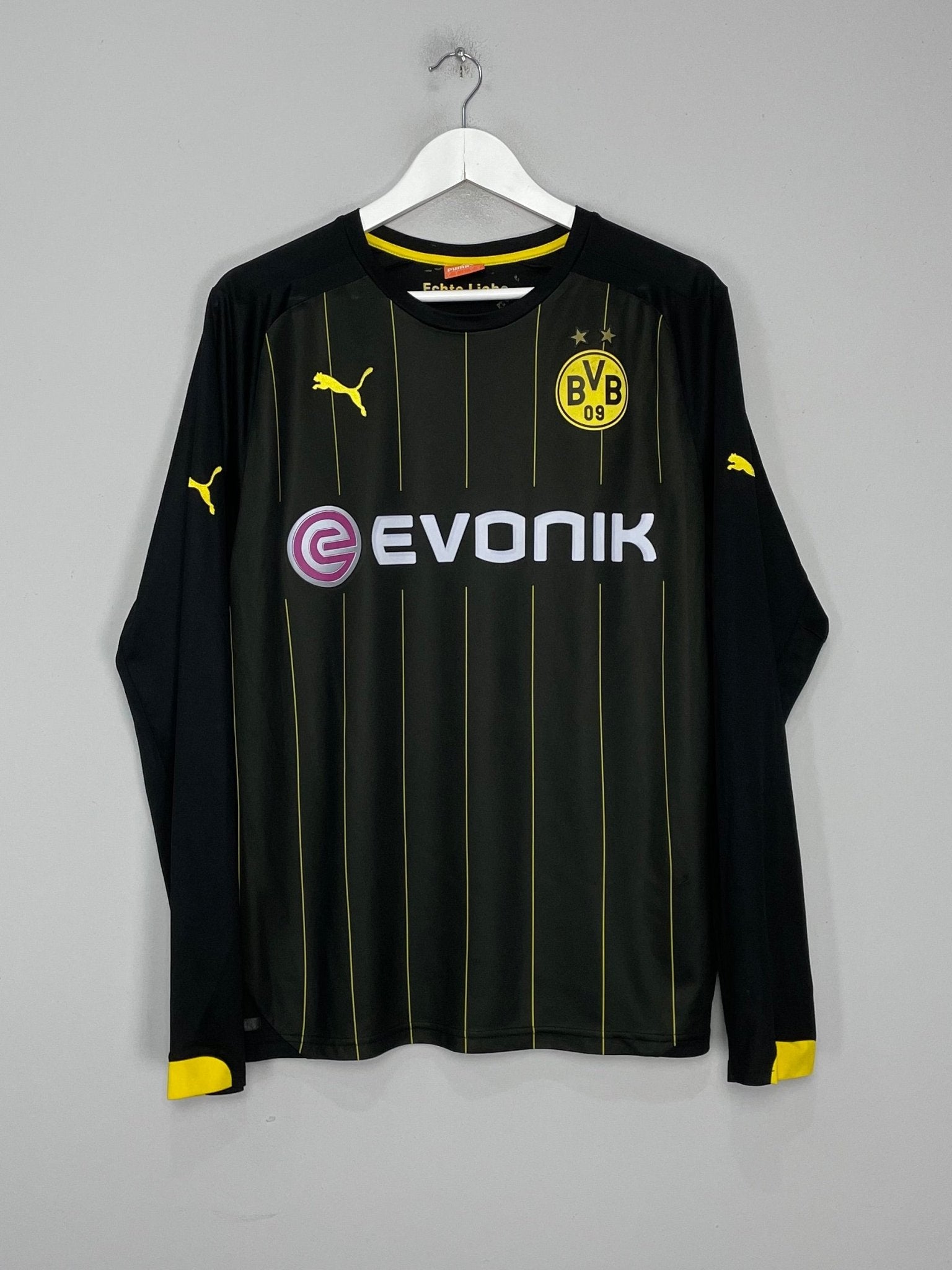 Shop 2014/15 DORTMUND REUS #11 L/S AWAY SHIRT (L) PUMA, classic football shirts, vintage football shirts & retro soccer jerseys at Cult Kits