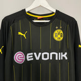 Shop 2014/15 DORTMUND REUS #11 L/S AWAY SHIRT (L) PUMA, classic football shirts, vintage football shirts & retro soccer jerseys at Cult Kits
