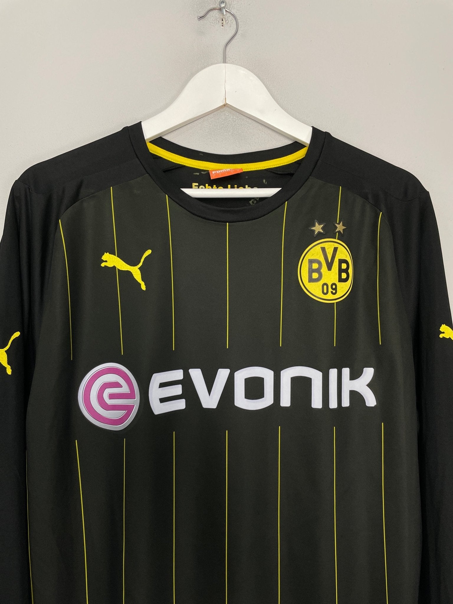 Shop 2014/15 DORTMUND REUS #11 L/S AWAY SHIRT (L) PUMA, classic football shirts, vintage football shirts & retro soccer jerseys at Cult Kits