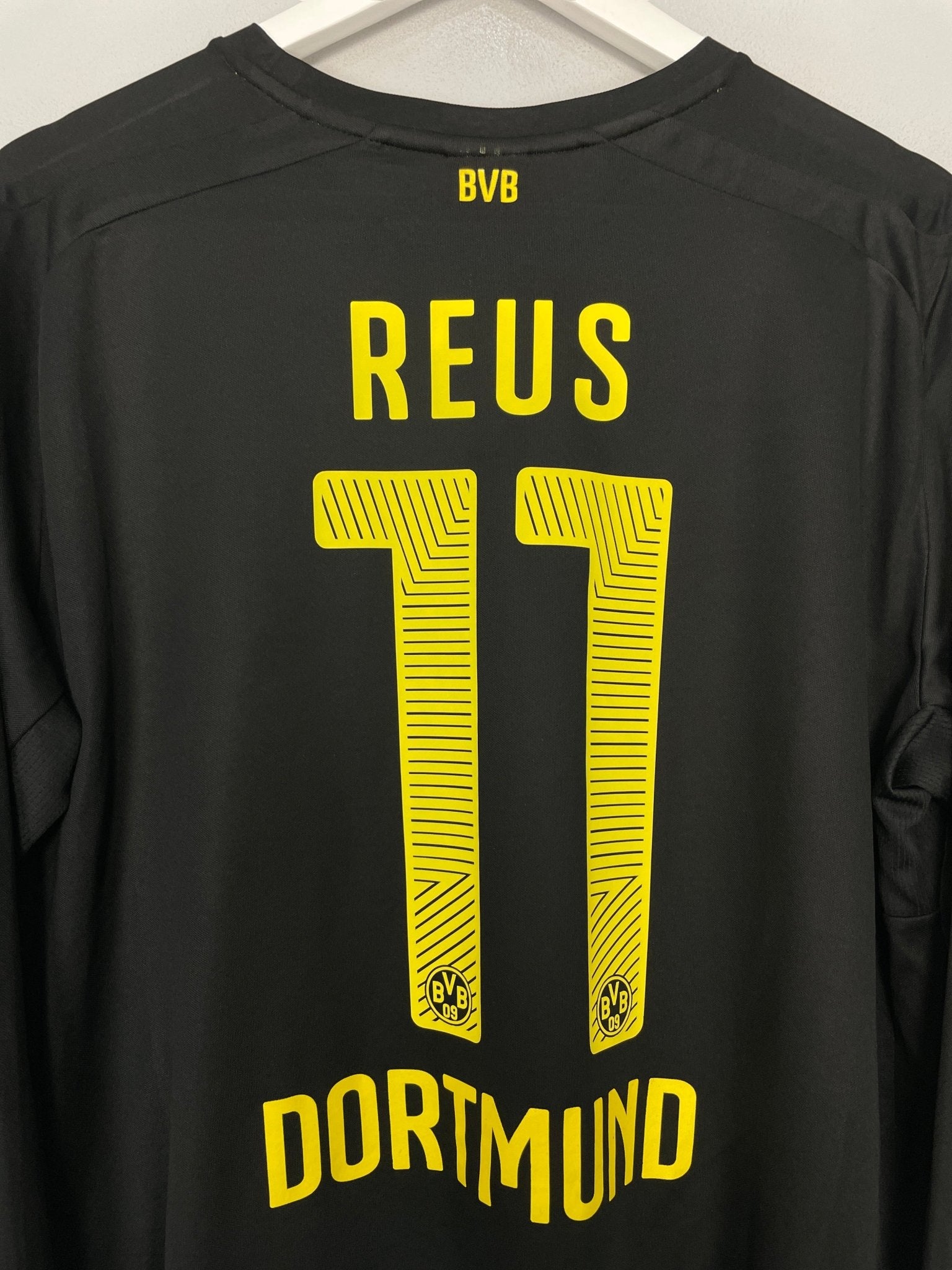 Shop 2014/15 DORTMUND REUS #11 L/S AWAY SHIRT (L) PUMA, classic football shirts, vintage football shirts & retro soccer jerseys at Cult Kits