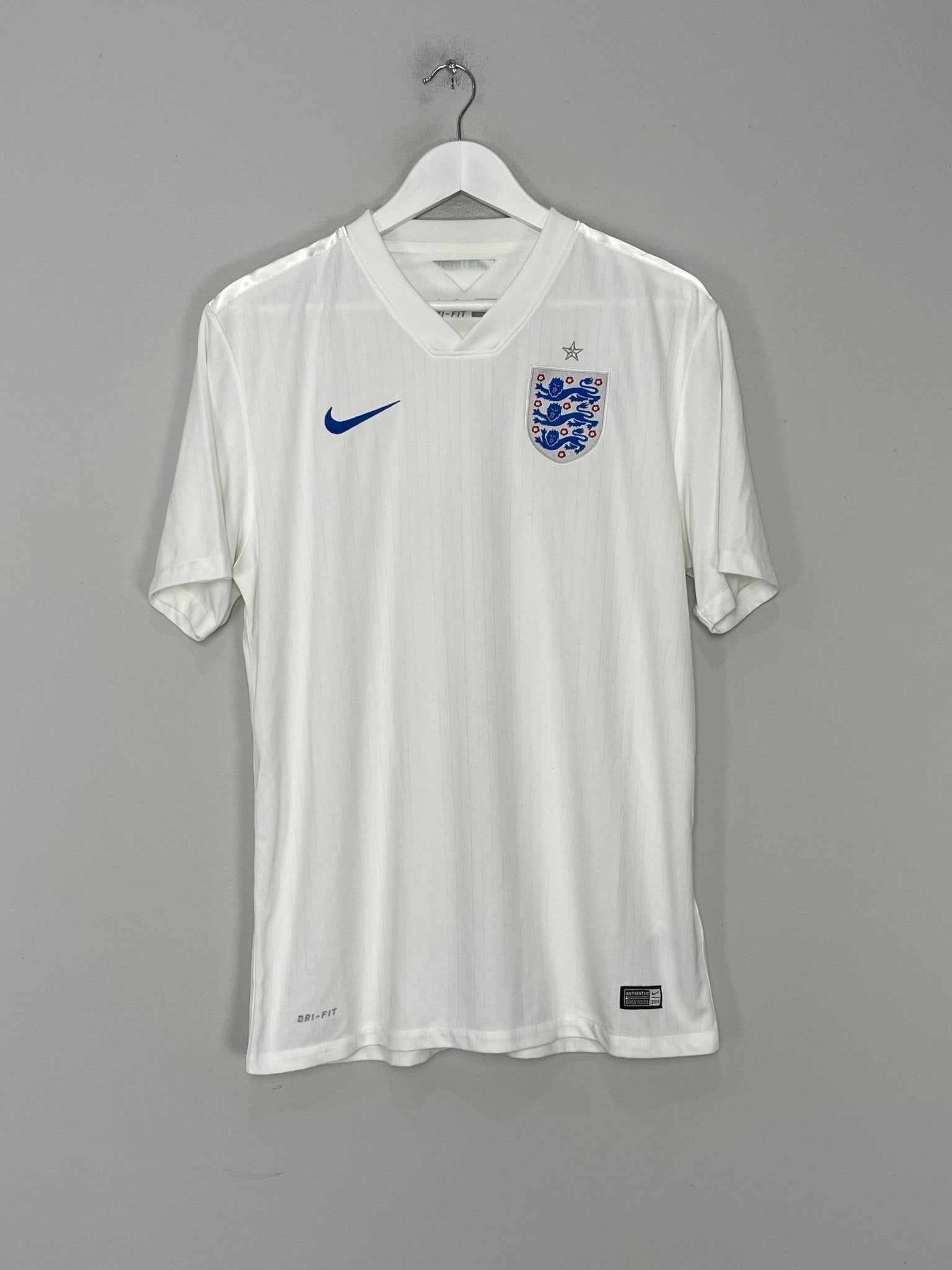 Shop 2014/15 ENGLAND HOME SHIRT (L) NIKE, classic football shirts, vintage football shirts & retro soccer jerseys at Cult Kits
