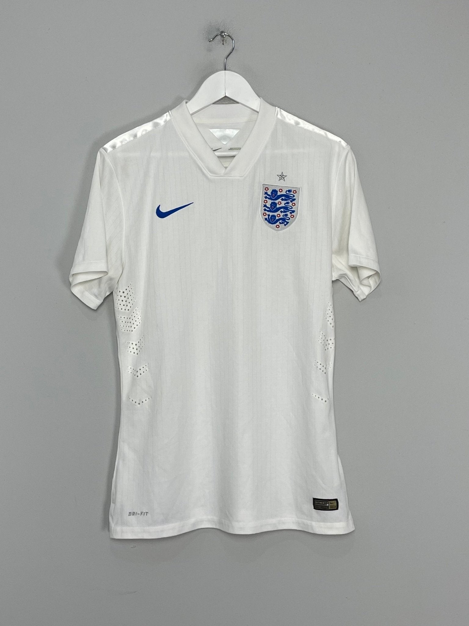 Shop 2014/15 ENGLAND *PLAYER ISSUE* HOME SHIRT (L) NIKE, classic football shirts, vintage football shirts & retro soccer jerseys at Cult Kits