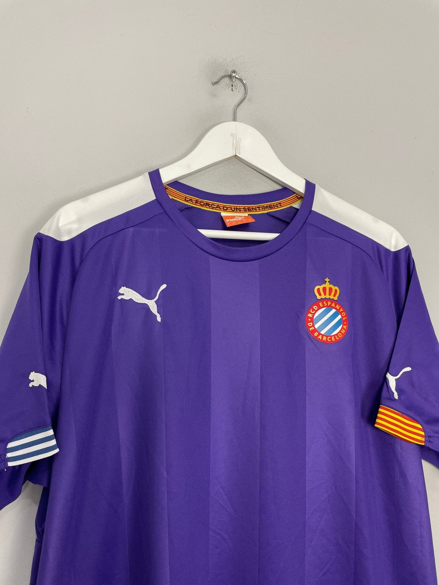 Shop 2014/15 ESPANYOL AWAY SHIRT (XL) PUMA, classic football shirts, vintage football shirts & retro soccer jerseys at Cult Kits