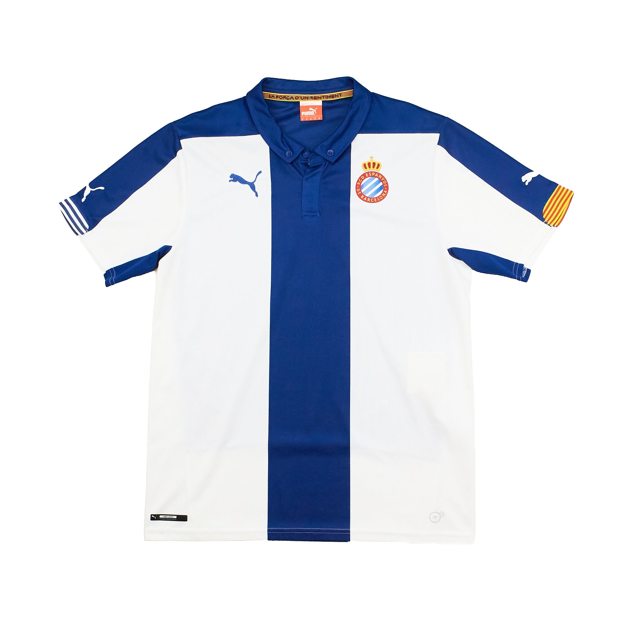 Buy 2014/15 Espanyol Home Shirt (M) Puma ~ Free worldwide shipping ~ Authentic Vintage Football Shirts from Cult Kits