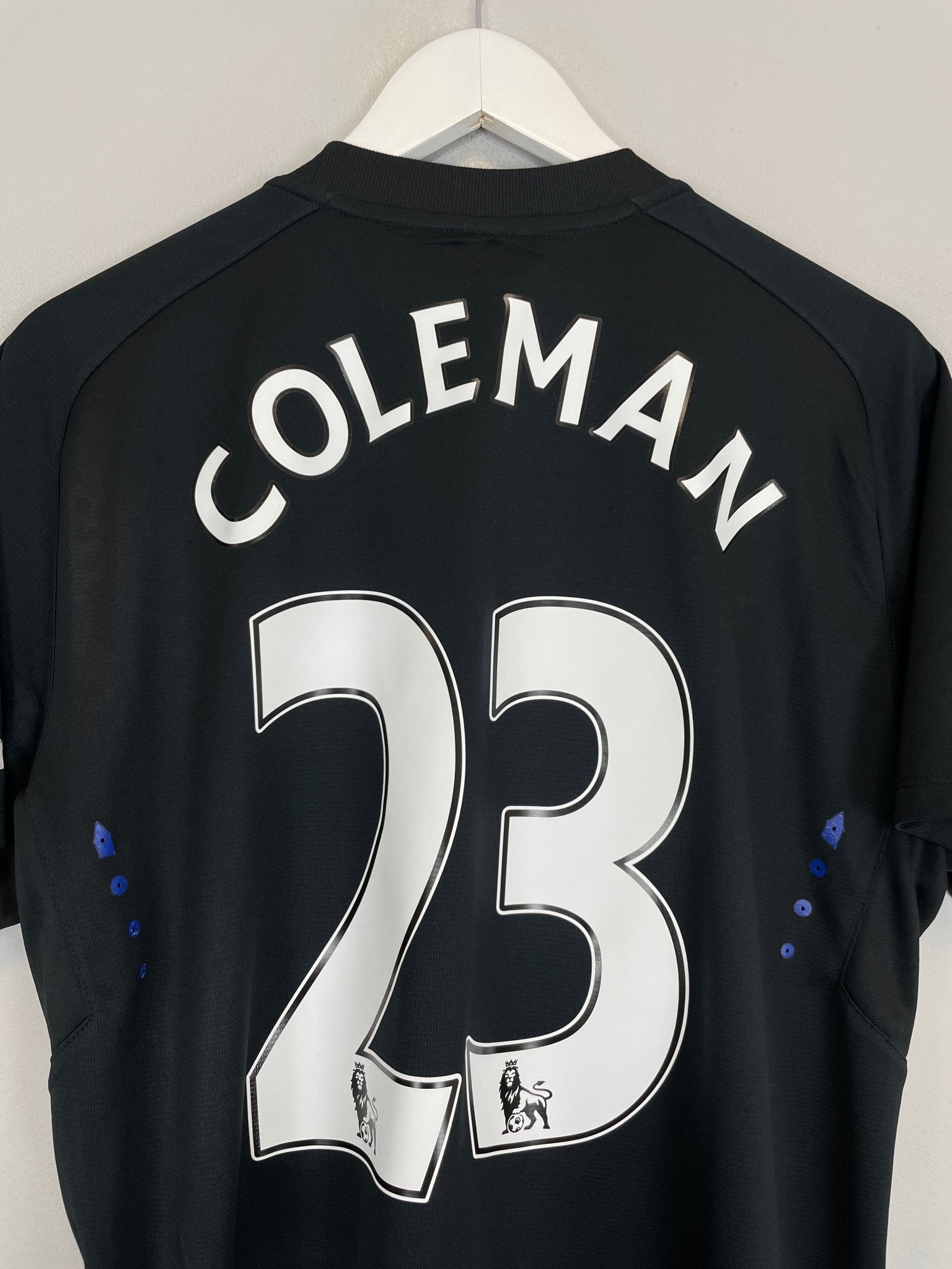 Shop 2014/15 EVERTON COLEMAN #23 AWAY SHIRT (L) UMBRO, classic football shirts, vintage football shirts & retro soccer jerseys at Cult Kits