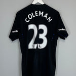 Shop 2014/15 EVERTON COLEMAN #23 AWAY SHIRT (L) UMBRO, classic football shirts, vintage football shirts & retro soccer jerseys at Cult Kits