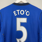 Shop 2014/15 EVERTON ETO'O #5 HOME SHIRT (L) UMBRO, classic football shirts, vintage football shirts & retro soccer jerseys at Cult Kits