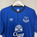 Shop 2014/15 EVERTON ETO'O #5 HOME SHIRT (L) UMBRO, classic football shirts, vintage football shirts & retro soccer jerseys at Cult Kits