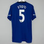 Shop 2014/15 EVERTON ETO'O #5 HOME SHIRT (L) UMBRO, classic football shirts, vintage football shirts & retro soccer jerseys at Cult Kits