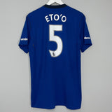 Shop 2014/15 EVERTON ETO'O #5 HOME SHIRT (L) UMBRO, classic football shirts, vintage football shirts & retro soccer jerseys at Cult Kits