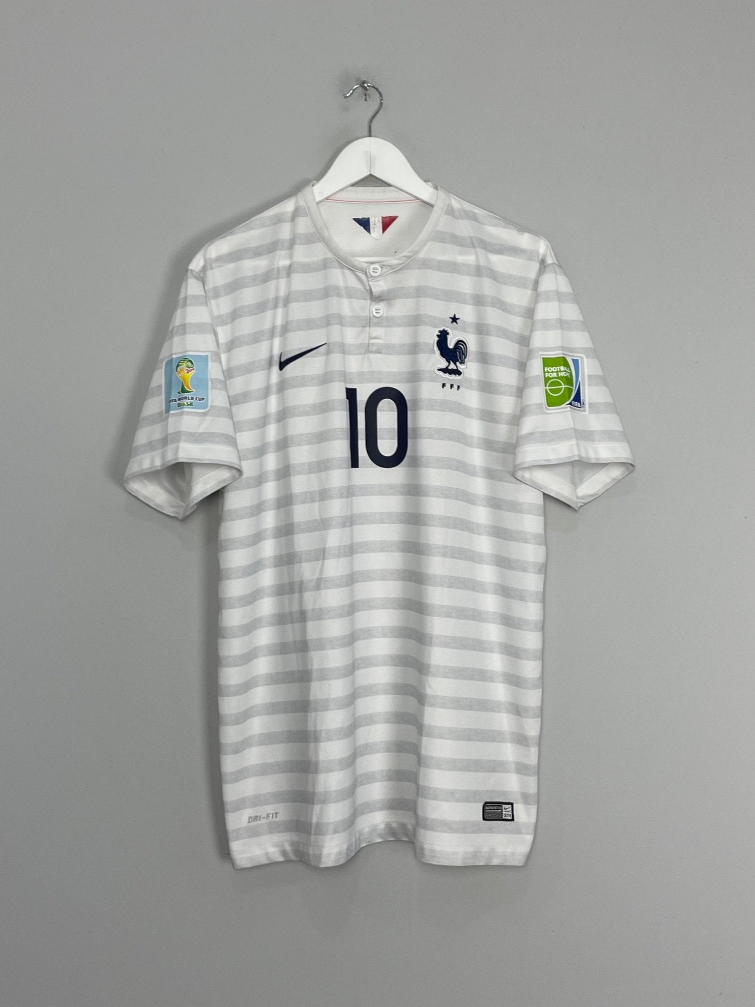 Shop 2014/15 FRANCE BENZEMA #10 AWAY SHIRT (XL) NIKE, classic football shirts, vintage football shirts & retro soccer jerseys at Cult Kits