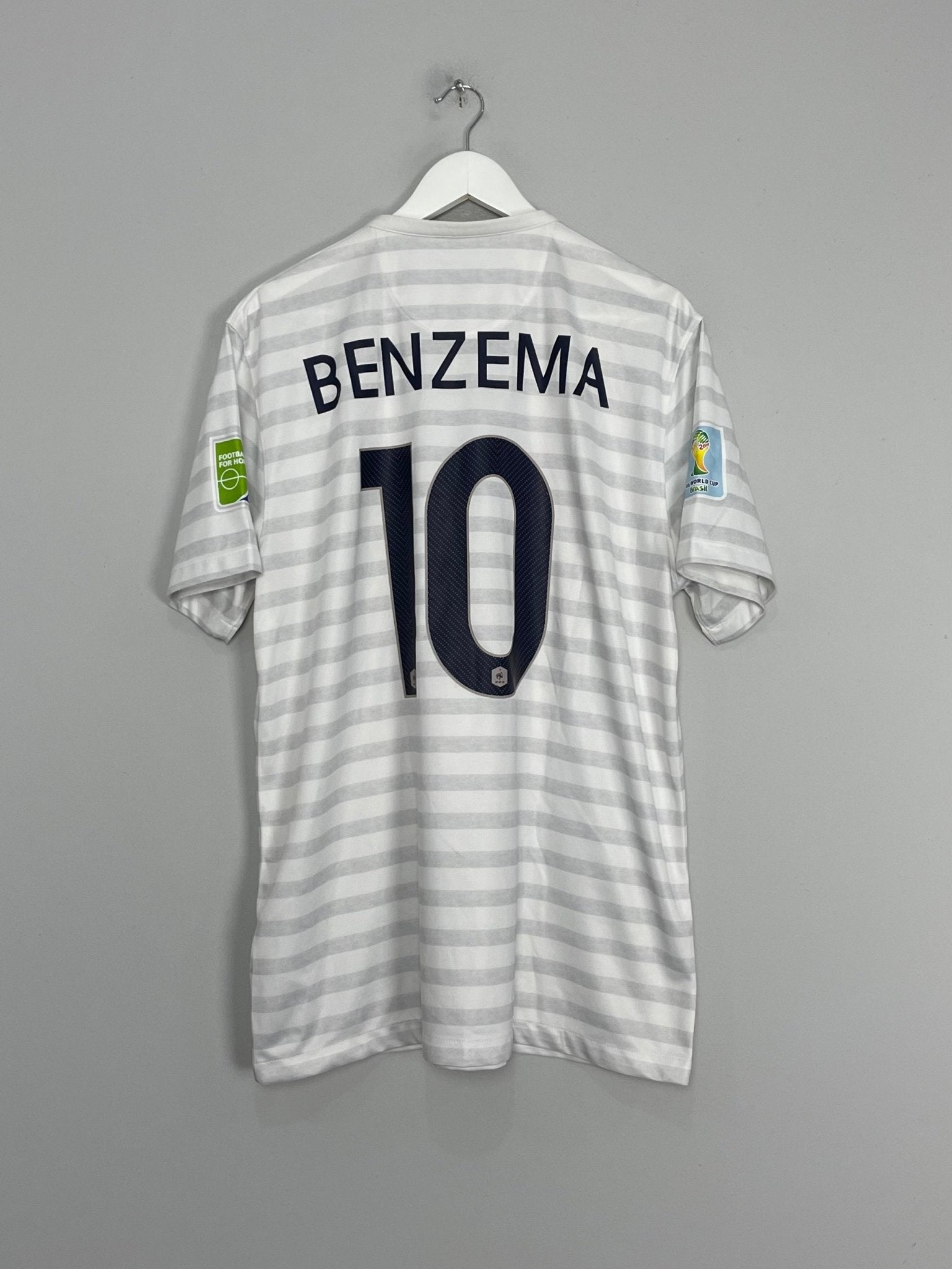 Shop 2014/15 FRANCE BENZEMA #10 AWAY SHIRT (XL) NIKE, classic football shirts, vintage football shirts & retro soccer jerseys at Cult Kits